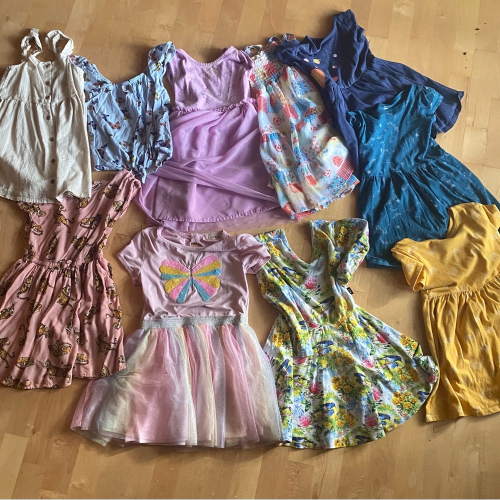 H&M Kids Casual Dresses - Pink, Blue, Yellow, Cream